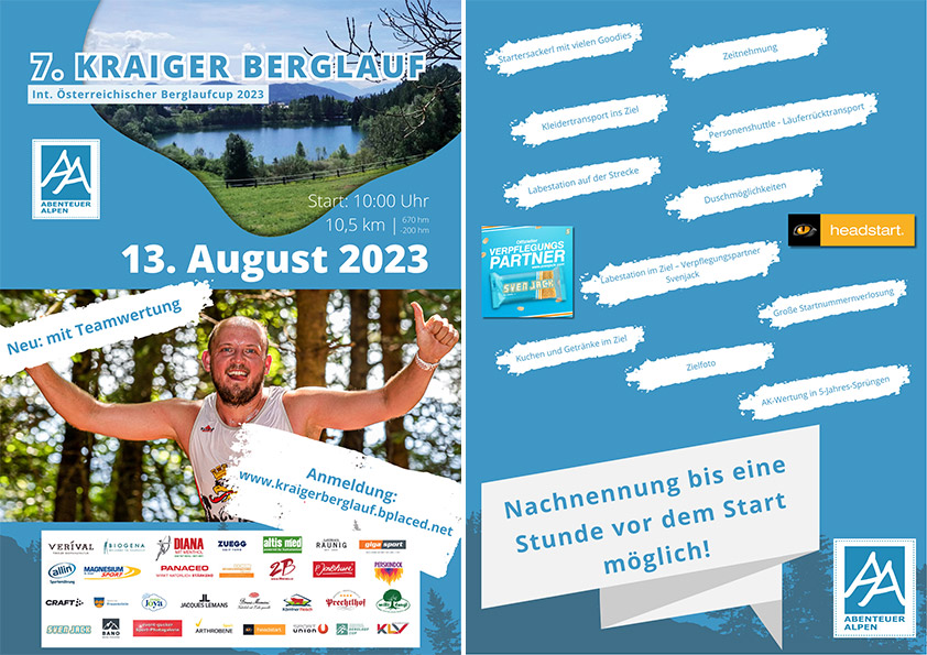 Flyer Kraiger Berglauf
